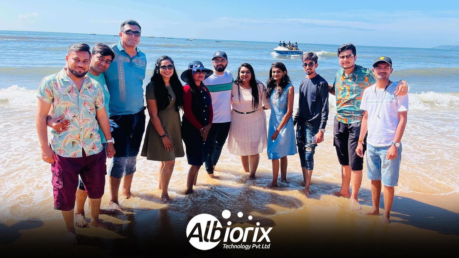 albiorix team at goa beach