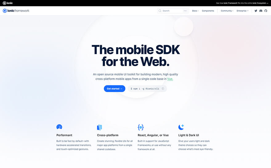 Ionic-top-mobile-framework Ionic Top Mobile Framework