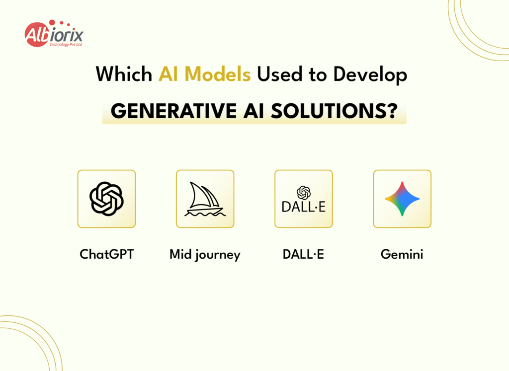 Which AI Models Used to Develop Generative AI Solutions AI Models that Used to Develop Generative AI Solutions