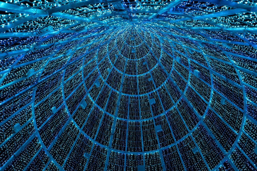 Futuristic illustration of AI security landscape Futuristic illustration of AI security landscape